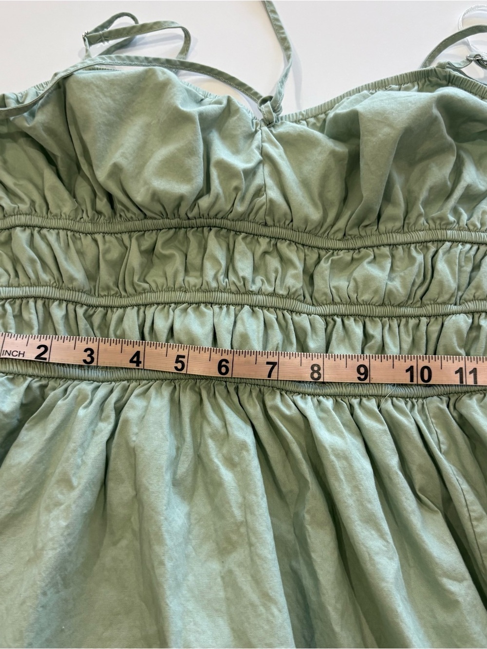 Altar’d State Sage Green Smocked Maxi Dress Size Small Boho Cottagecore - Picture 7 of 8